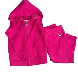 True Religion Girls 24 Month Sweatsuit Travel Fall Cozy Warm Playwear Soft